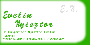 evelin nyisztor business card